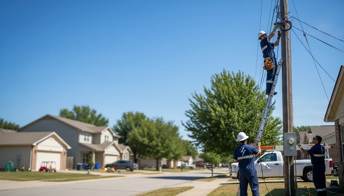 Residential electrician providing installation services in Jobstown, NJ